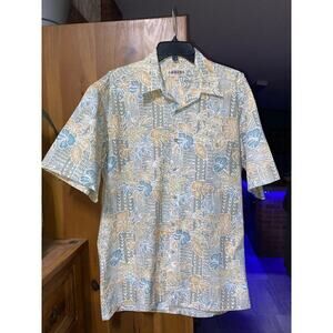 Vintage Campia Moda Hawaiian casual button down‎ shirt.  Size M